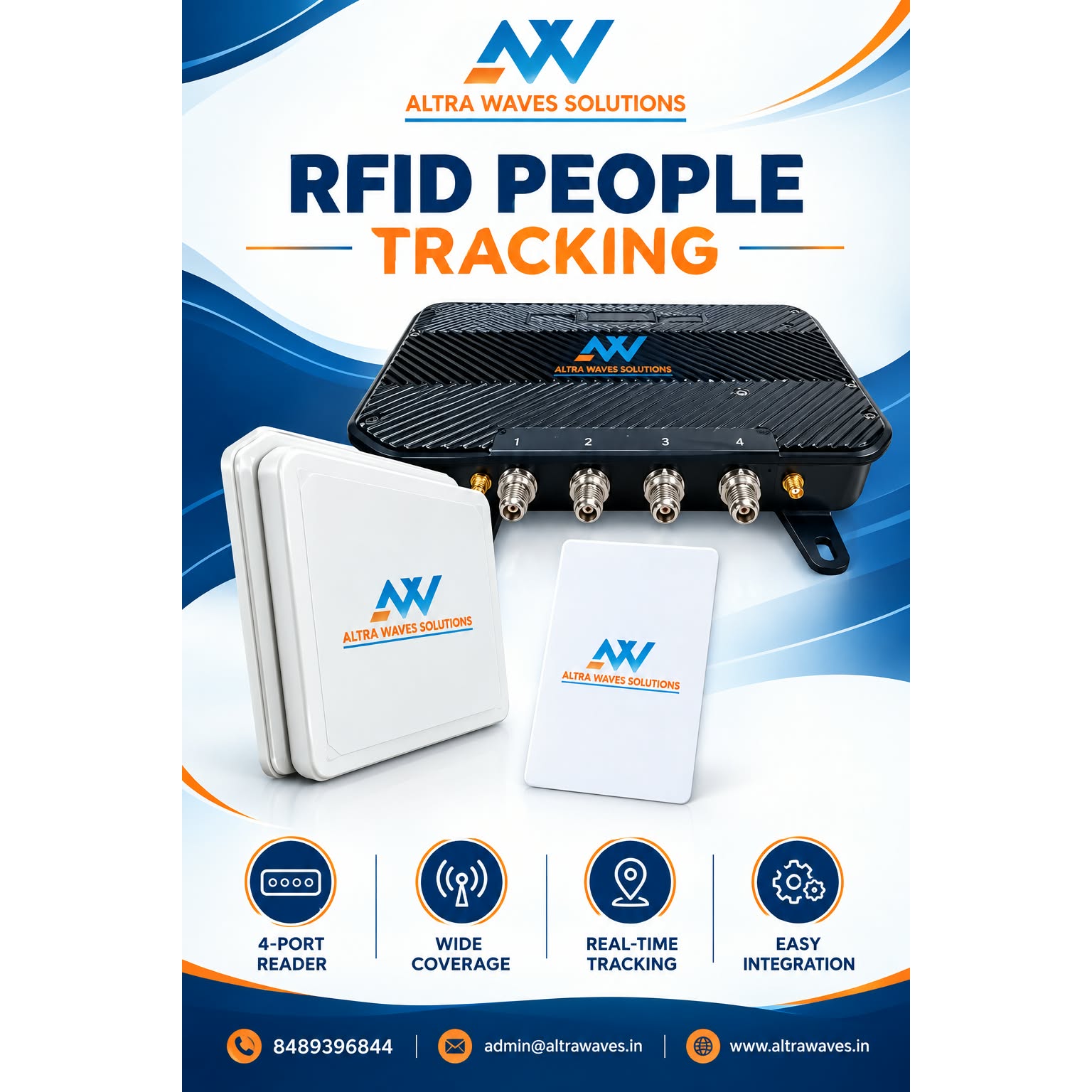 RFID people tracking system for personnel identification and access monitoring